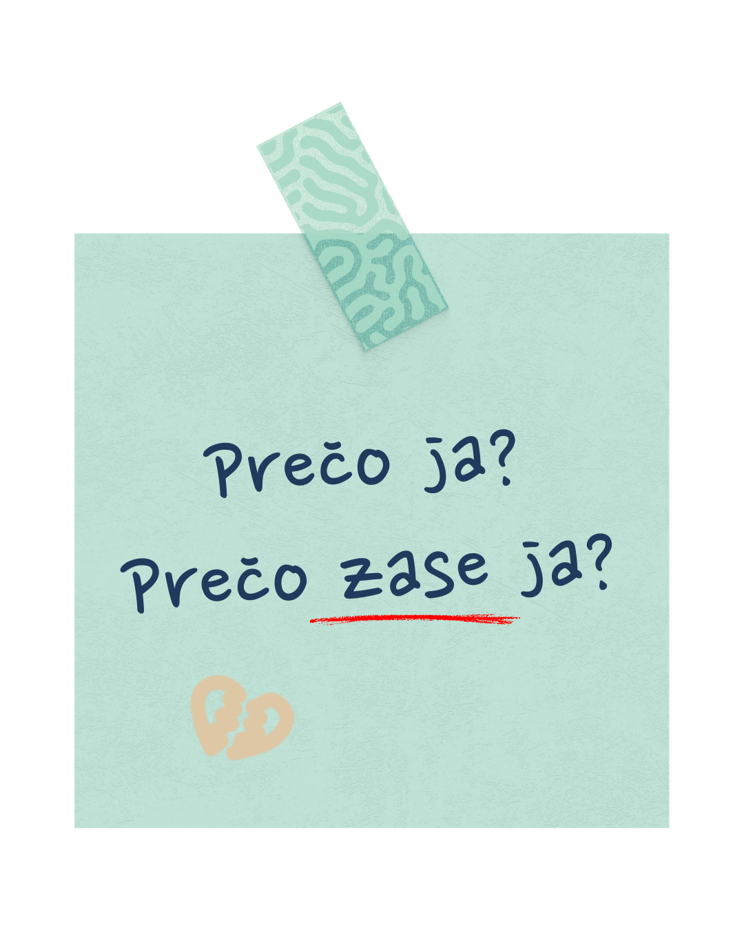 Prečo ja? Prečo zase ja?